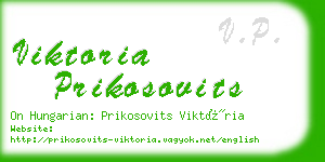 viktoria prikosovits business card